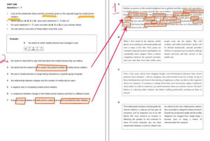 B2 Business Vantage (BEC Vantage) Reading Part One Question